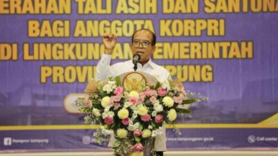 Pj. Gubernur Samsudin Serahkan Tali Asih kepada ASN yang Memasuki Masa Purnabakti