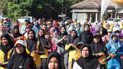 Senam Bersama di Kecamatan Bandar Mataram