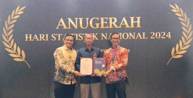 Anugerah Hari Statistik Nasional 2024, Pemkab Lamteng Raih Predikat Baik