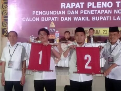 Pengundian Nomor Urut Paslon dalam Pilkada Lampung Utara 2024, Ini Hasilnya