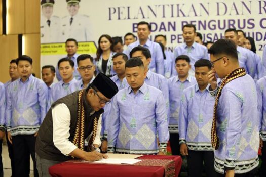 Wabup Lampung Tengah Hadiri Pelantikan Pengurus HIPMI