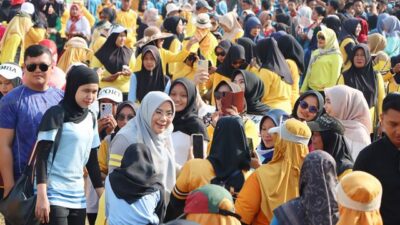 Haornas 2024, Kecamatan Seputih Mataram Gelar Senam Bersama