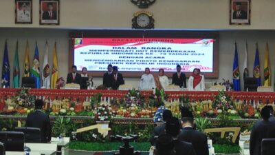 DPRD Lampung Paripurna Dengarkan Pidato Presiden