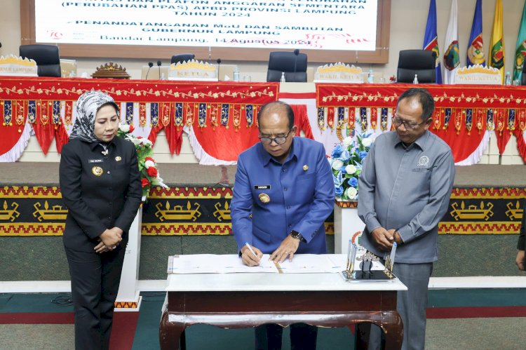 DPRD Lampung Sahkan KUA-PPAS APBD Tahun 2024
