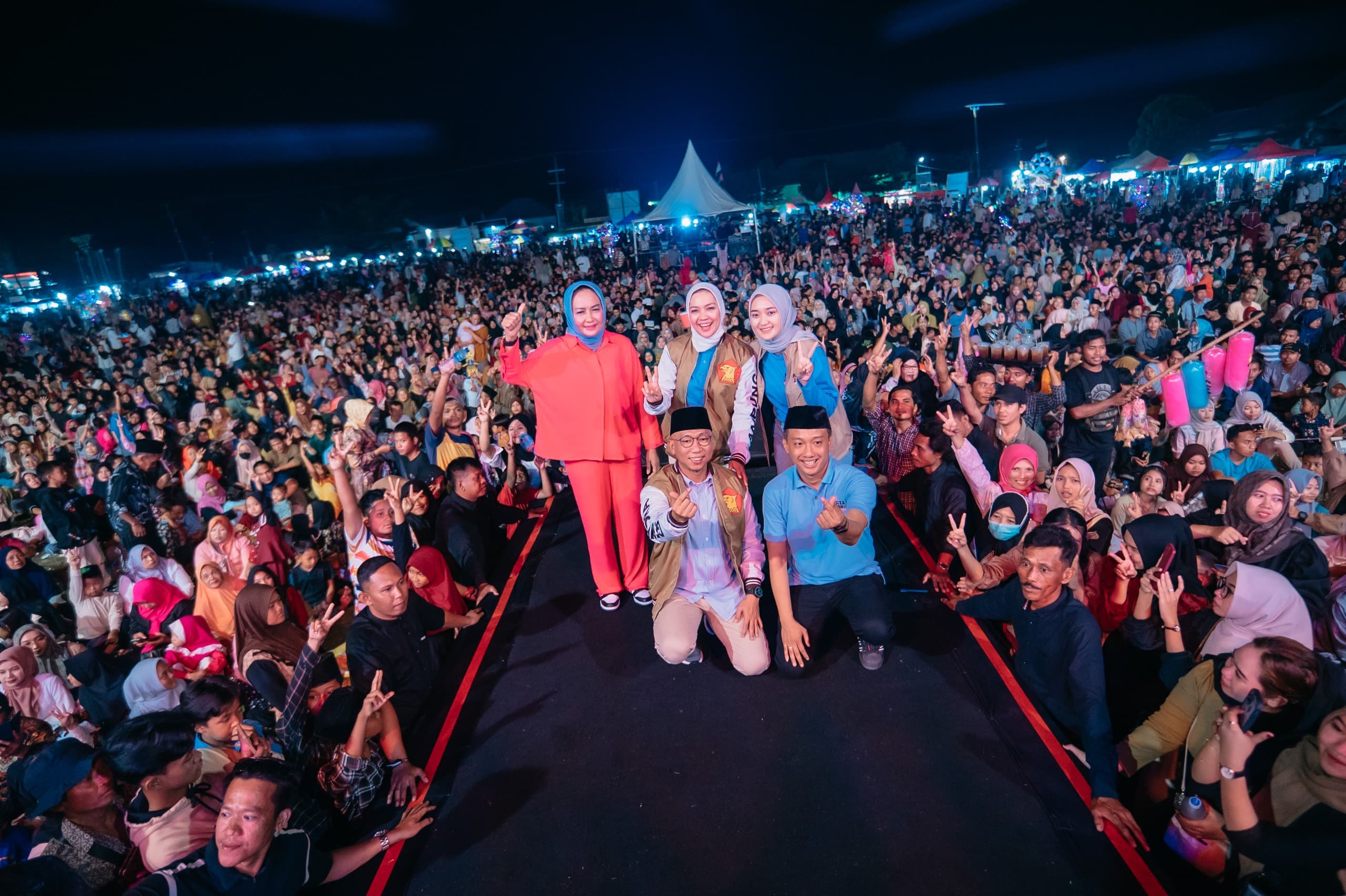 Silaturahmi Kebangsaan di Tulang Bawang: Mirza-Jihan Sampaikan Pesan Prabowo dan Apresiasi Pembangunan Jokowi