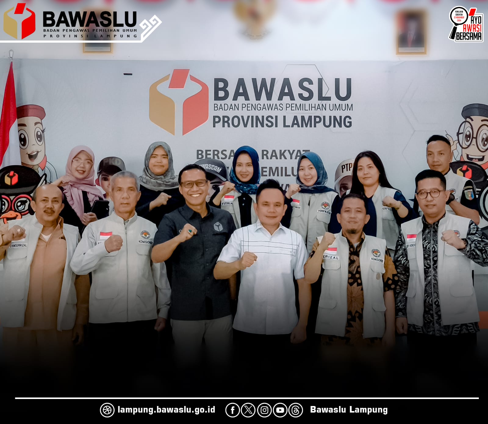 Terkait Informasi Publik, KI Lampung Berkunjung ke Bawaslu Lampung