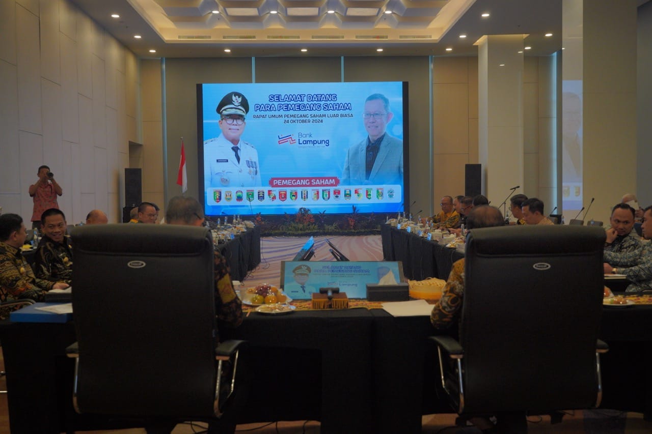 RUPB LB, Bank Lampung Sampaikan Laporan Hasil Penjaringan Calon Direktur Kepatuhan kepada Pemegang Saham