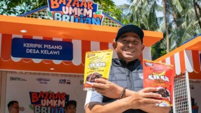 Berkat Sentuhan BRI, Keripik Pisang “Njik Njik” Desa Kelawi Bakauheni Makin Untung Besar