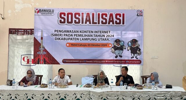 Cegah Penyebaran Hoax, Bawaslu Lampung Utara Awasi Konten Internet