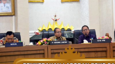Ketua DPRD Lampung Hadiri Rapat Penyerahan Laporan BPKP