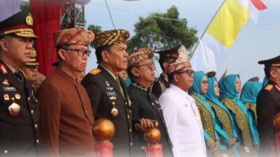 Ketua DPRD Lampung Ikuti Upacara Penurunan Bendera HUT ke-79 RI