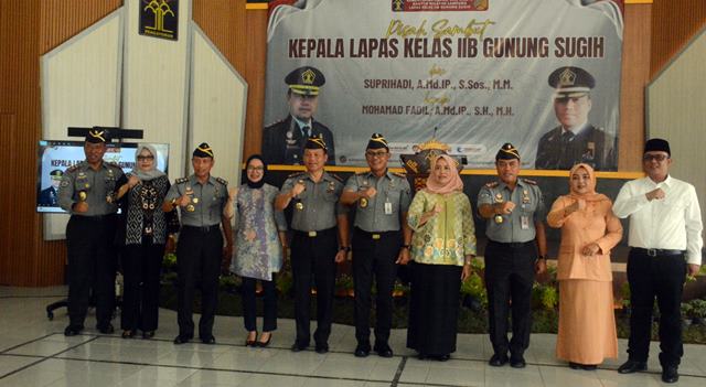 Wabup Lamteng Hadiri Pisah Sambut Kalapas Gunung Sugih