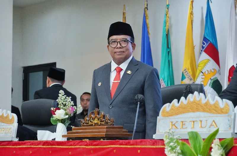 Pj. Gubernur Lampung Hadiri Pelantikan Anggota DPRD Provinsi Lampung Periode 2024-2029