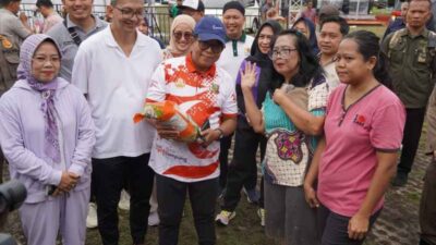 Pj. Gubernur Lampung Tinjau Pasar Murah, Upaya Pengendalian Inflasi dan Ketersediaan Bahan Pokok
