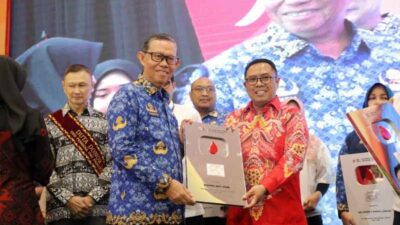 Sekdaprov Fahrizal Hadiri Gebyar Undian Donor Darah Sukarela dalam rangka Semarak HUT PMI ke-79