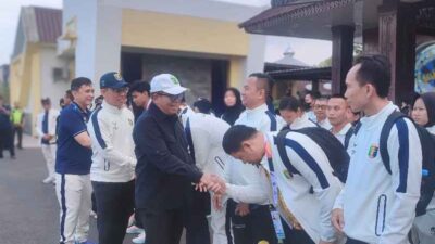 Pj. Gubernur Samsudin Sambut Kepulangan para Atlit dan Berikan Apresiasi kepada Kontingen Lampung