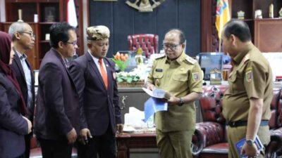 Pj. Gubernur Samsudin Terima Kunjungan Pengurus PPNI, Bahas Hibah Lahan dan Pembangunan Diklat