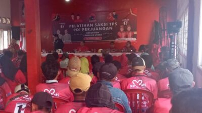 Pastikan Pilkada Berlangsung Jurdil, PDIP Lampung Utara Terjunkan Ribuan Saksi