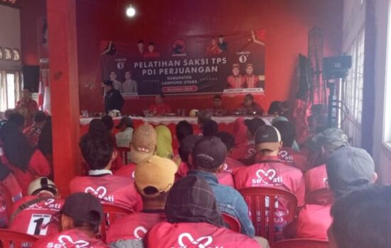 Pastikan Pilkada Berlangsung Jurdil, PDIP Lampung Utara Terjunkan Ribuan Saksi
