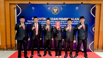 DKPP Lantik 228 Tim Pemeriksa Daerah, Enam Wakil Lampung Siap Jalankan Tugas dengan Integritas