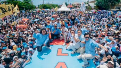 Kampanye Akbar Mirza Jihan di PKOR Way Halim Meriah dengan Kehadiran Artis dan Tokoh Lampung