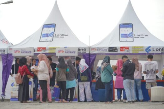 Gerebek UMKM Bank Lampung Sapa Pelaku UMKM di PKOR Way Halim