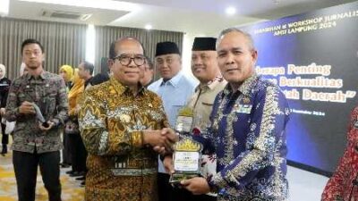 Pj. Gubernur Lampung Buka Sarasehan dan Workshop AMSI, Dorong Jurnalistik Berkualitas untuk Pembangunan Daerah