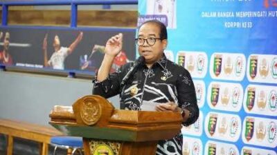HUT Korpri, Pj. Gubernur Lampung Buka Perlombaan Bulutangkis