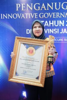 Kota Bandarlampung Kembali Raih Penghargaan Kota Terinovativ