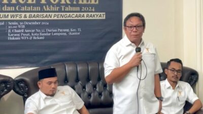 Kantor Hukum WFS dan Rekan Berkomitmen Terus Dampingi Rakyat Lampung Dapat Akses Keadilan