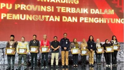 KPU Lampung Kembali Raih Dua Penghargaan