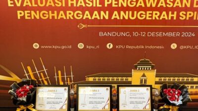 KPU Lampung Raih Tiga Penghargaan
