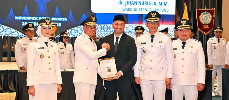 Usai Dilantik Presiden, Radityo Egi Pratama-M. Syaiful Anwar Ikuti Proses Sertijab Kepala Daerah di Provinsi Lampung