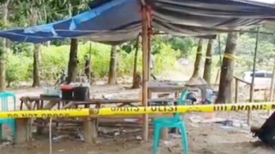 Senjata Laras Panjang Kaliber 5,56 Milimeter Ditemukan 5 Km dari Lokasi Judi Sabung Ayam di Way Kanan Lampung