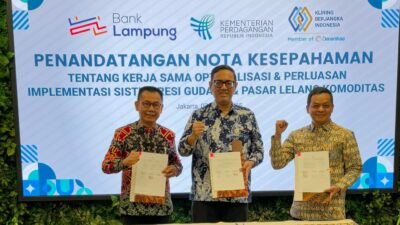 Bank Lampung Gandeng BAPPEBT dan PT KBI Untuk Optimalisasi Potensi Perekonomian di Lampung