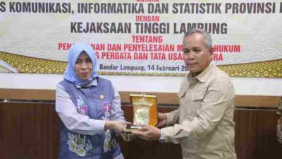 Dinas Kominfotik Jalin Kerja Sama Dengan Kejati Lampung, Perkuat Tata Kelola Pemerintahan