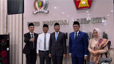 Fraksi Gerindra DPRD Lampung Sambut Kedatangan Gubernur Mirza