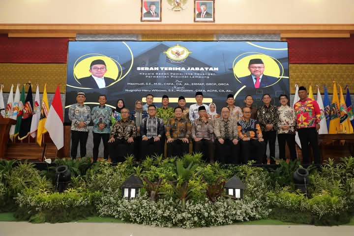 Ketua DPRD Lampung Hadiri Sertijab Kepala BPK Perwakilan Lampung