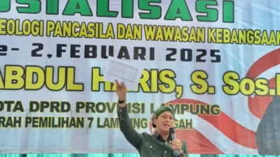Munir Sosialisasikan Ideologi Pancasila di Sendang Agung Lampung Tengah