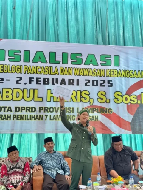 Munir Sosialisasikan Ideologi Pancasila di Sendang Agung Lampung Tengah