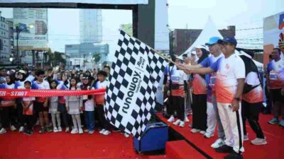 Pj. Gubernur Samsudin Lepas Ribuan Peserta Lomba Lari Bank Lampung Run 2025 dalam Rangka HUT ke-59