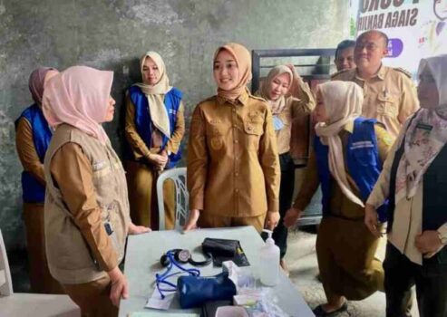 Wagub Jihan Nurlela Tinjau Posko Kesehatan dan Operasional Alat Berat di Lokasi Banjir