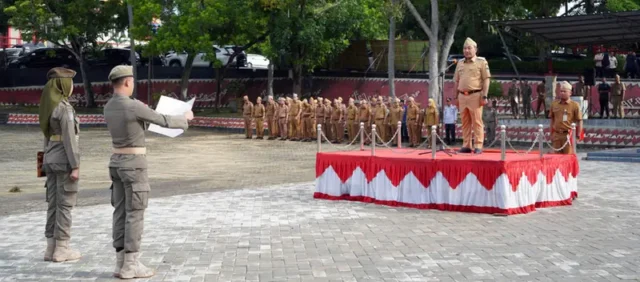 Pimpin Apel Perdana, Wabup M. Syaiful Ajak ASN Kerja Dengan Hati