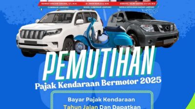 Program Pemutihan Pajak Kendaraan Bermotor di Lampung Berlangsung pada 1 Mei – 31 Juli 2025