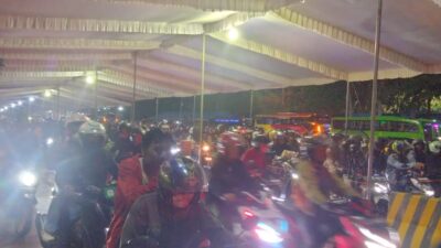 H+3 Arus Balik Lebaran, Pemudik Motor Membeludak di Pelabuhan Bakauheni