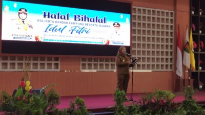 Halal bihalal PNS di Pemkot Bandarlampung, Walikota Eva Dwiana Janji akan Naikkan Tukin Dua Kali Lipat