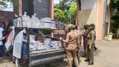 Jaga Keindahan Kota, Satuan Pol PP Lampung Utara Tertibkan Pedagang