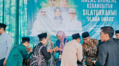 Nunik, Jihan Nurlela, dan Ardito Wijaya Hadiri Halal Bihalal Kebangkitan di PCNU Lampung Tengah