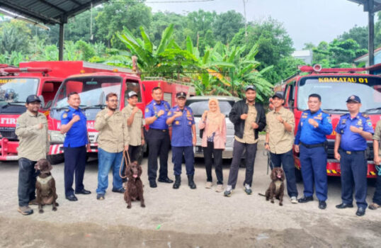 Kepala Dinas Damkar Lampung Selatan Apresiasi Pelatihan Anjing Pelacak K9