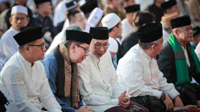 Salat Idulfitri di Lapangan Enggal, Ini Pesan Gubernur Lampung